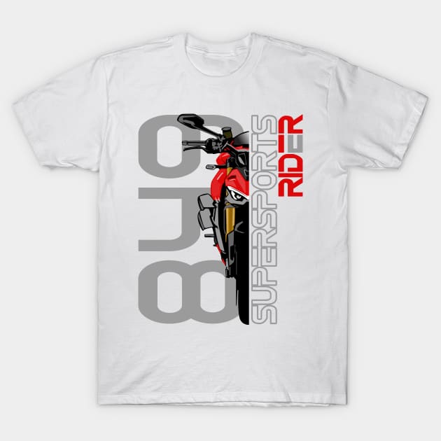 Supersports Rider Streetfighter V4 T-Shirt by TwoLinerDesign